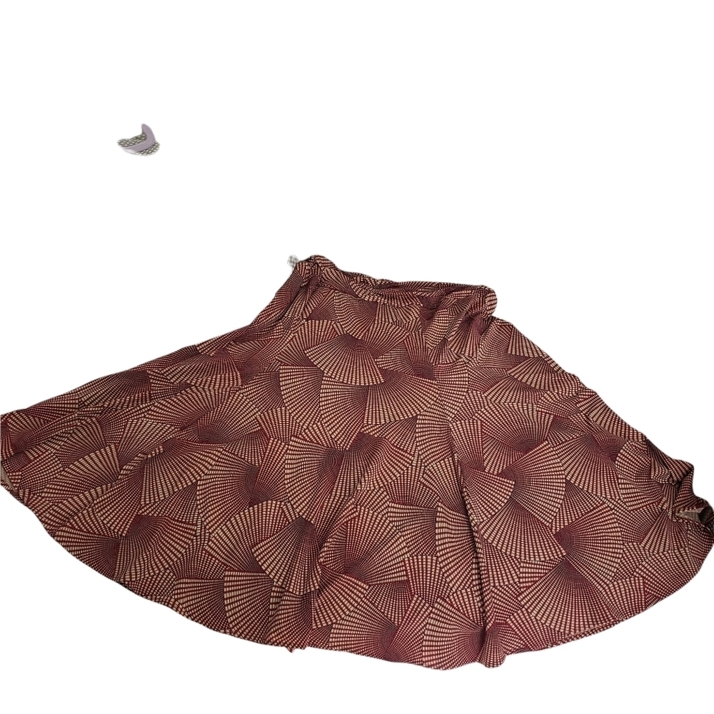 BCBG MaxAzia Surplice V -Neck Tank Brown Geometric Print Women's Dress Size S - Picture 3 of 8